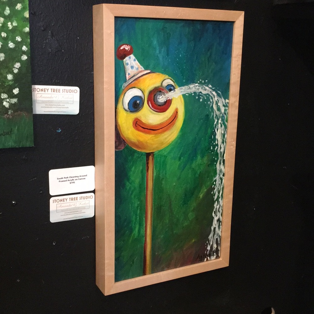 New hand painted framed in hardwood